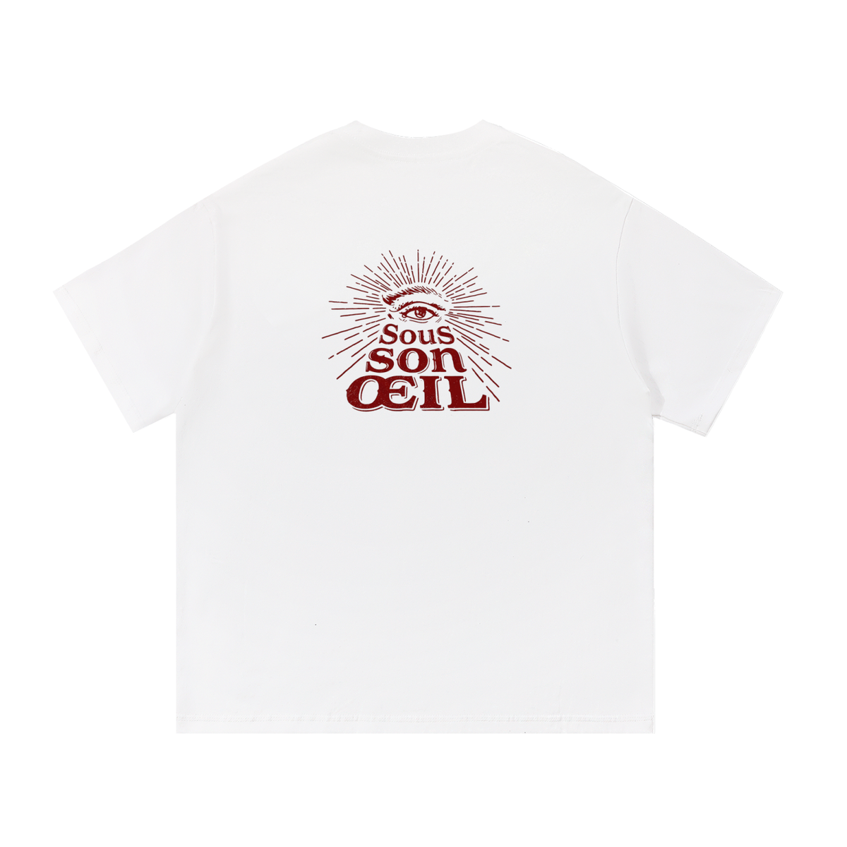 T-SHIRT BLANC SOUS SON ŒIL