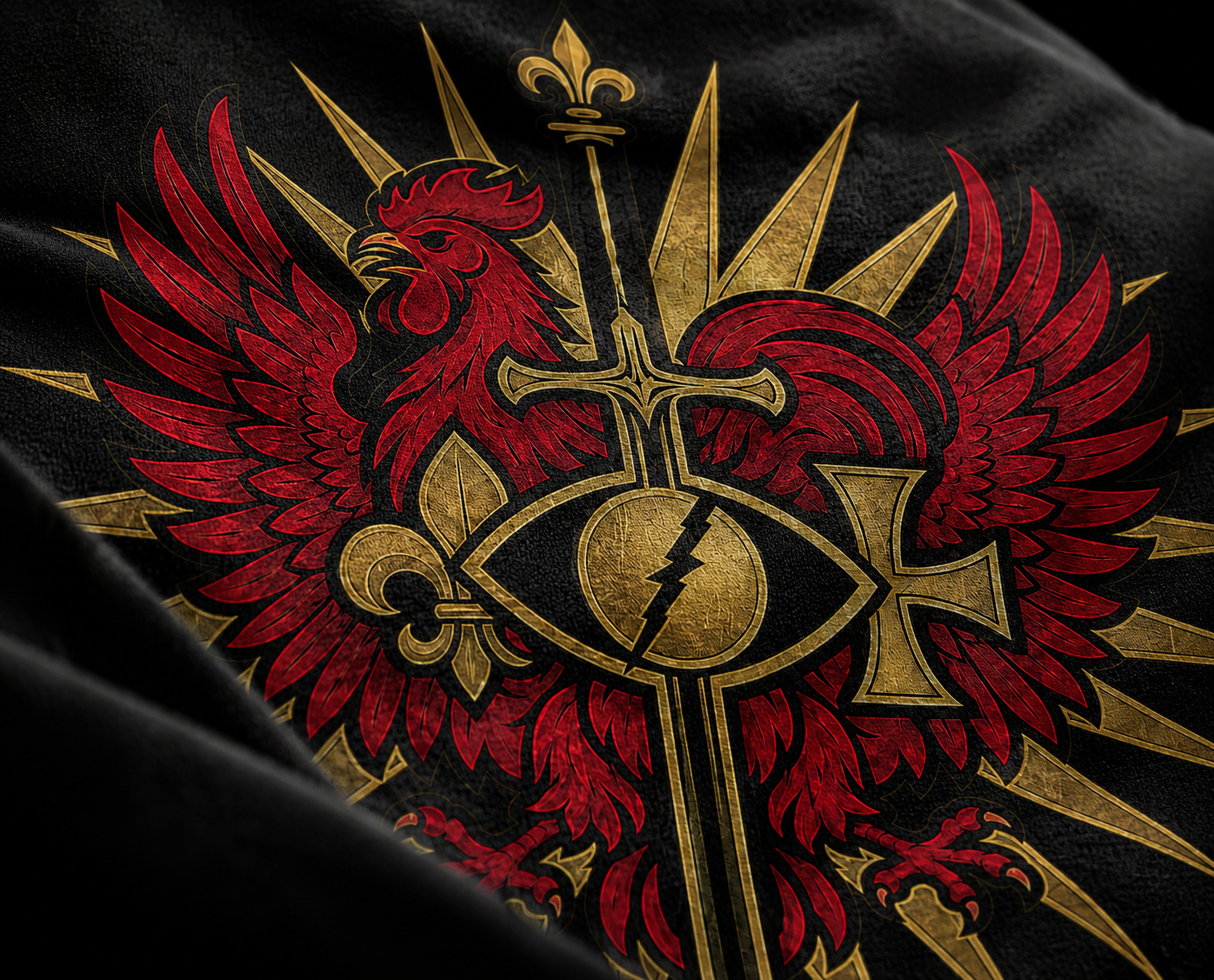 T-shirt de L'ORDRE (Nouveau logo) col montant écologique unisexe