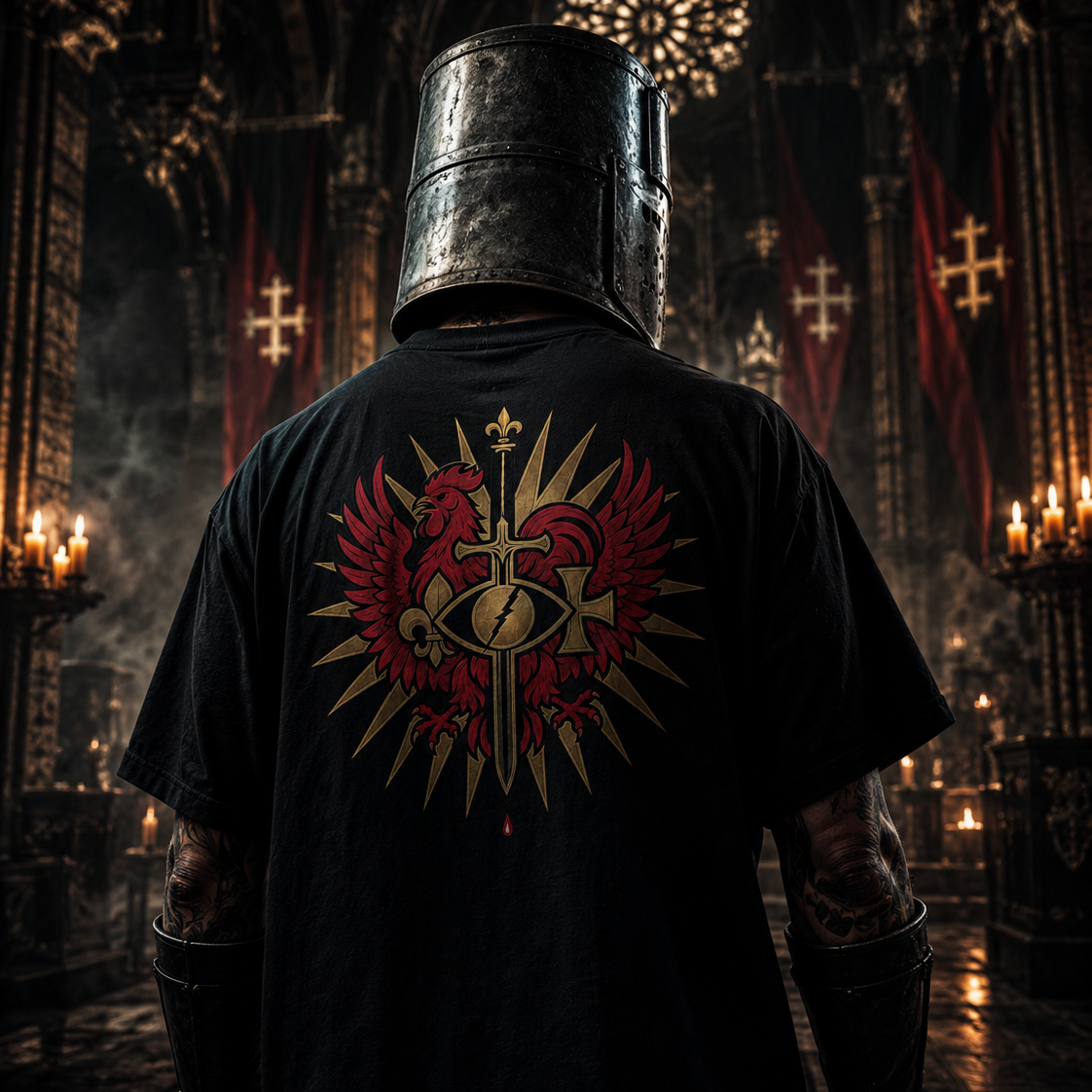T-shirt de L'ORDRE (Nouveau logo) col montant écologique unisexe