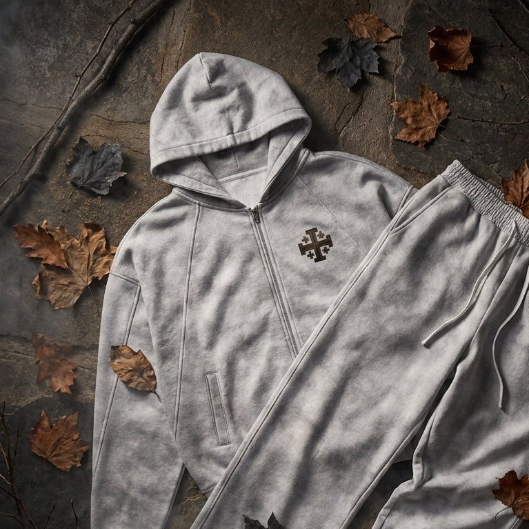 ENSEMBLE "CROIX DE JÉRUSALEM" — HOODIE + JOGGING